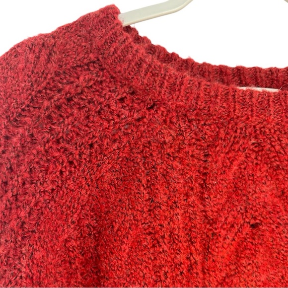 Universal Thread Women's Cable Knit Crewneck Pullover Sweater Red - Size M - Picture 5 of 6